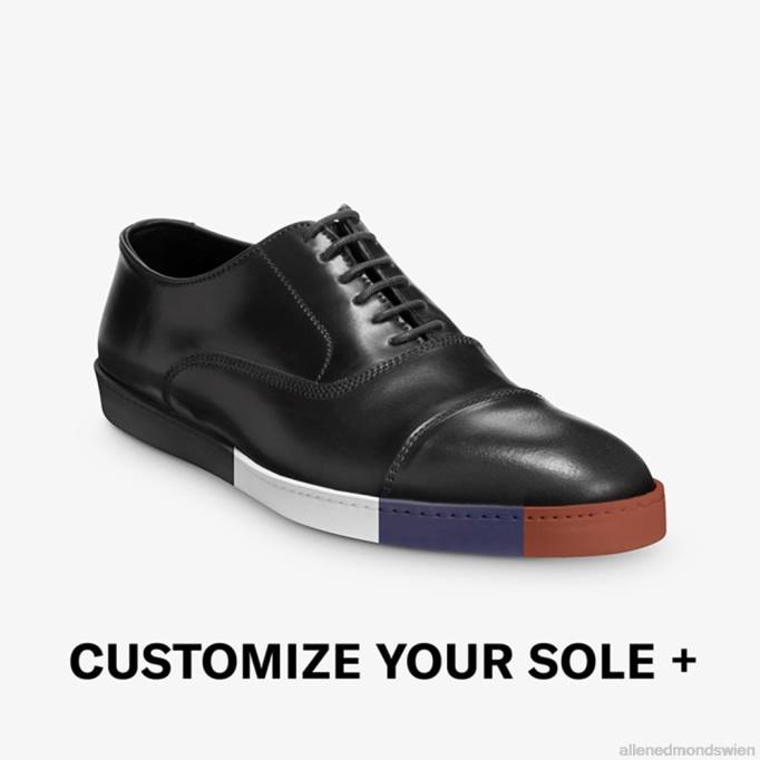 Allen Edmonds Schuhe D66B265 | Allen Edmonds Park Avenue Shell-Cordovan-Oxford-Kleid-Sneaker schwarzer Cordovan Männer