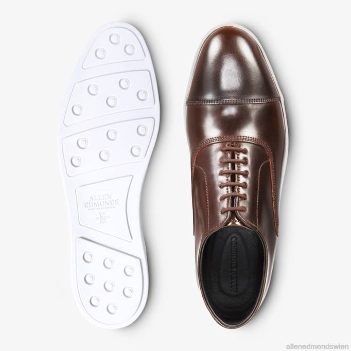 Allen Edmonds Schuhe D66B266 | Allen Edmonds Park Avenue Shell-Cordovan-Oxford-Kleid-Sneaker braun Männer