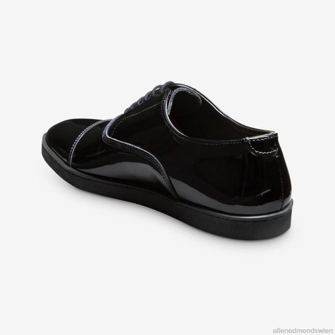 Allen Edmonds Schuhe D66B26 | Allen Edmonds Park Avenue Oxford-Kleid-Sneaker schwarzes Lackleder Männer