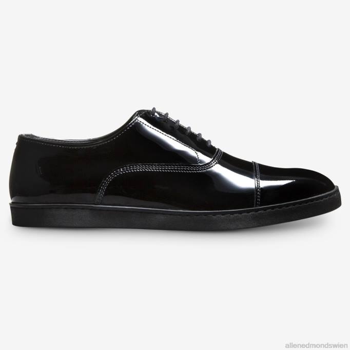 Allen Edmonds Schuhe D66B26 | Allen Edmonds Park Avenue Oxford-Kleid-Sneaker schwarzes Lackleder Männer