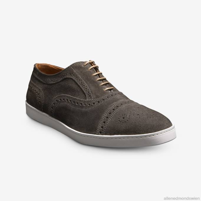 Allen Edmonds Schuhe D66B28 | Allen Edmonds Strand-Wildleder-Oxford-Sneaker grau Männer