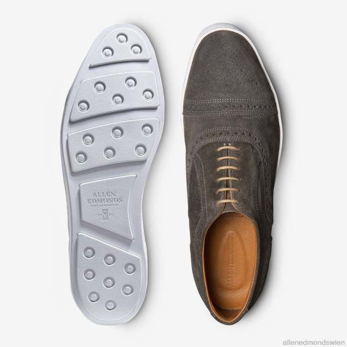 Allen Edmonds Schuhe D66B28 | Allen Edmonds Strand-Wildleder-Oxford-Sneaker grau Männer