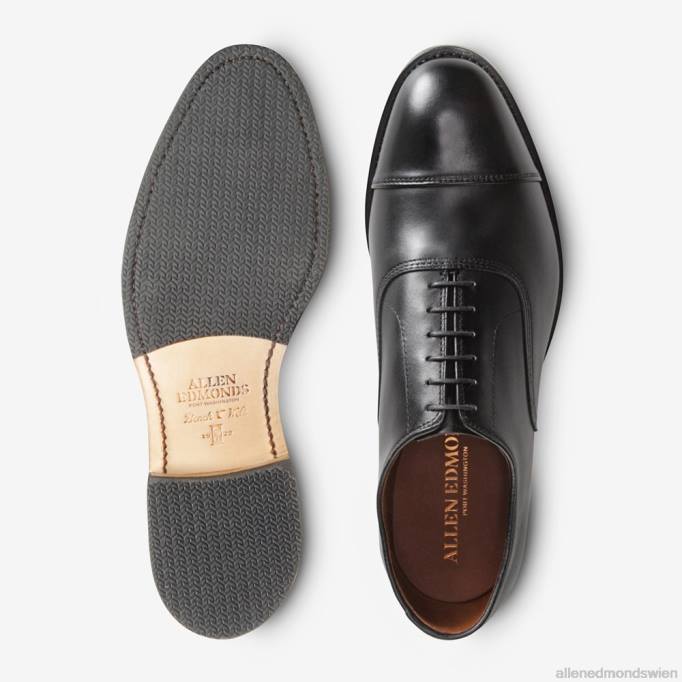 Allen Edmonds Schuhe D66B32 | Allen Edmonds Park Avenue Oxford-Schuh mit kombinierter Steppsohle Schwarz Männer
