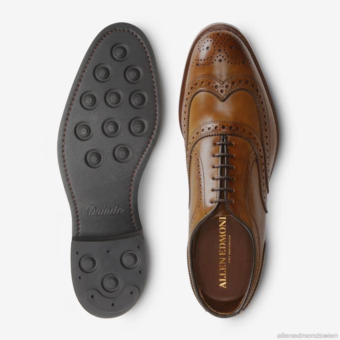 Allen Edmonds Schuhe D66B355 | Allen Edmonds Mcallister Wingtip Oxford-Kleiderschuh mit Dainite-Sohle Walnussbraun Männer