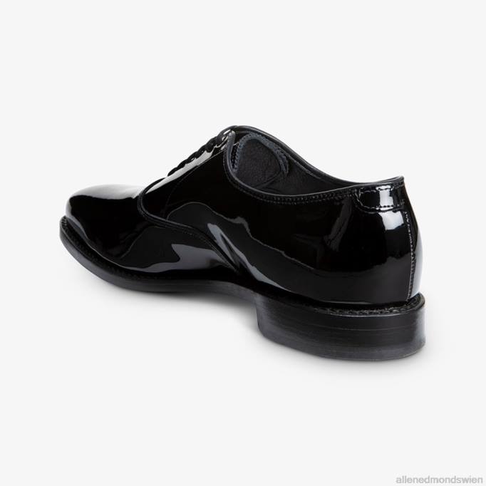 Allen Edmonds Schuhe D66B47 | Allen Edmonds Carlyle Oxford-Schuh mit schlichter Zehenpartie schwarzes Lackleder Männer