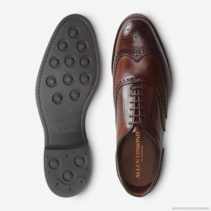 Allen Edmonds Schuhe D66B59 | Allen Edmonds Mcallister Wingtip Oxford-Kleiderschuh mit Dainite-Sohle dunkles Chili Männer