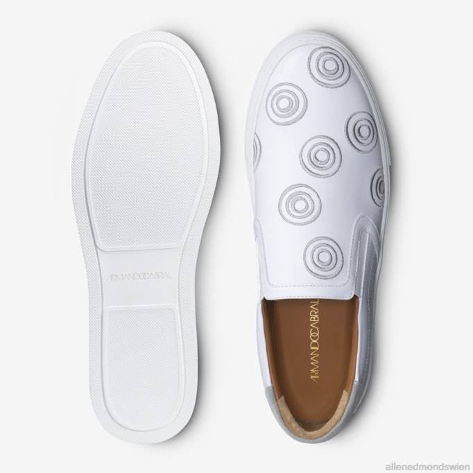 Allen Edmonds Schuhe D66B117 | Allen Edmonds Empada IV Slip-On-Sneaker von Armando Cabral Weiß Männer