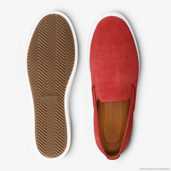 Allen Edmonds Schuhe D66B386 | Allen Edmonds Holden Beach Slip-on purpurrotes Wildleder Männer