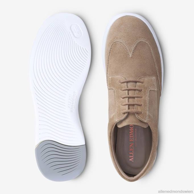 Allen Edmonds Schuhe D66B87 | Allen Edmonds Beaumont Wingtip Derby Knochenwildleder Männer