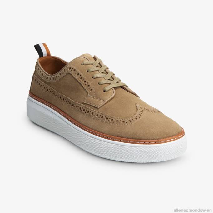 Allen Edmonds Schuhe D66B109 | Allen Edmonds Tremont-Wingtip-Derby-Sneaker aus Wildleder Knochen Männer