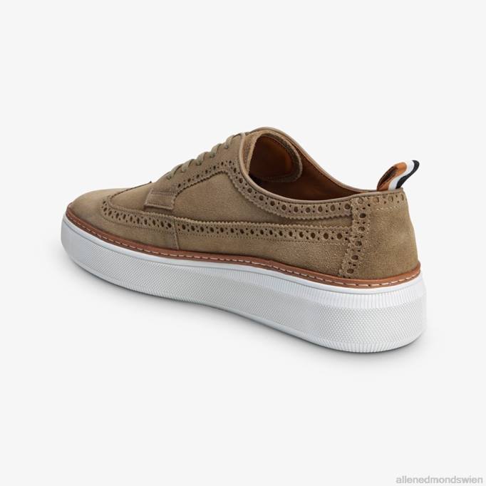 Allen Edmonds Schuhe D66B109 | Allen Edmonds Tremont-Wingtip-Derby-Sneaker aus Wildleder Knochen Männer