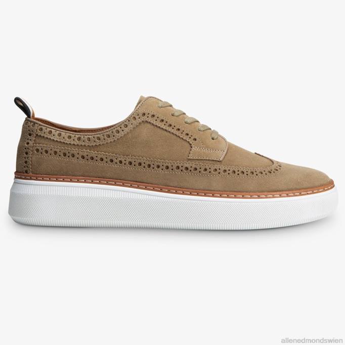 Allen Edmonds Schuhe D66B109 | Allen Edmonds Tremont-Wingtip-Derby-Sneaker aus Wildleder Knochen Männer