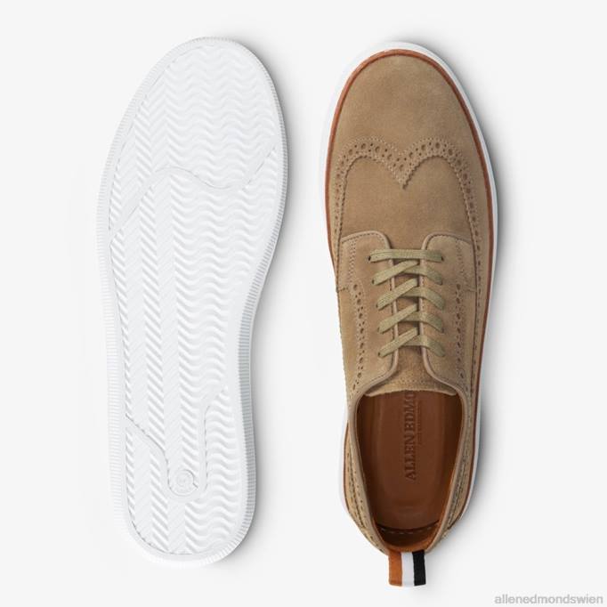 Allen Edmonds Schuhe D66B109 | Allen Edmonds Tremont-Wingtip-Derby-Sneaker aus Wildleder Knochen Männer