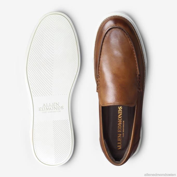 Allen Edmonds Schuhe D66B113 | Allen Edmonds Burke Venetian Slip-On-Sneaker bräunen Männer