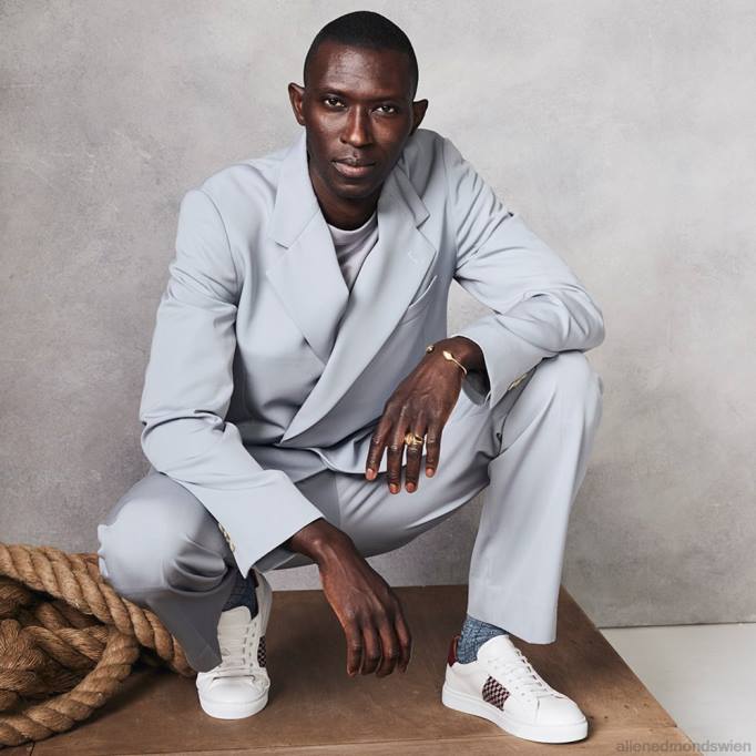 Allen Edmonds Schuhe D66B127 | Allen Edmonds Farim-Schnürsneaker von Armando Cabral Weiß Männer