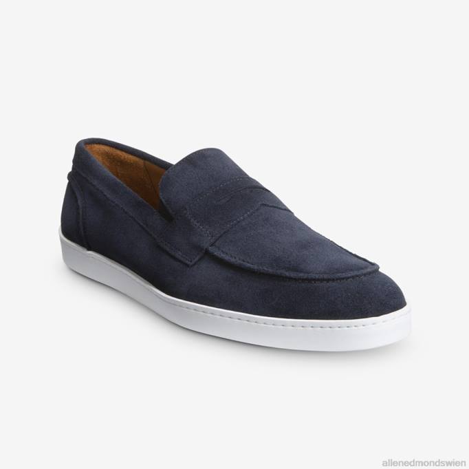 Allen Edmonds Schuhe D66B18 | Allen Edmonds Randolph Slip-On-Sneaker marineblaues Wildleder Männer