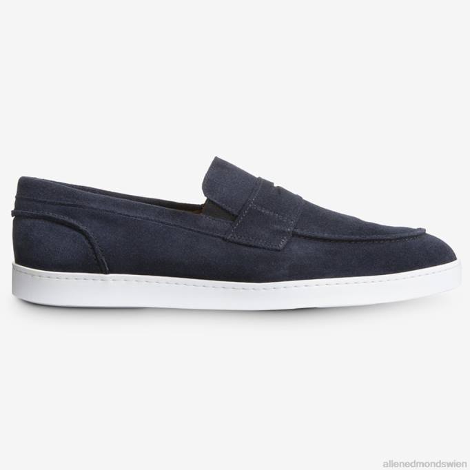 Allen Edmonds Schuhe D66B18 | Allen Edmonds Randolph Slip-On-Sneaker marineblaues Wildleder Männer