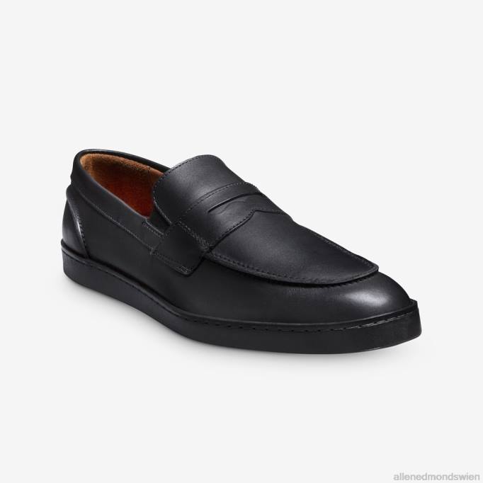 Allen Edmonds Schuhe D66B259 | Allen Edmonds Randolph Slip-On-Sneaker schwarzes Leder Männer