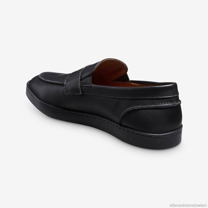 Allen Edmonds Schuhe D66B259 | Allen Edmonds Randolph Slip-On-Sneaker schwarzes Leder Männer