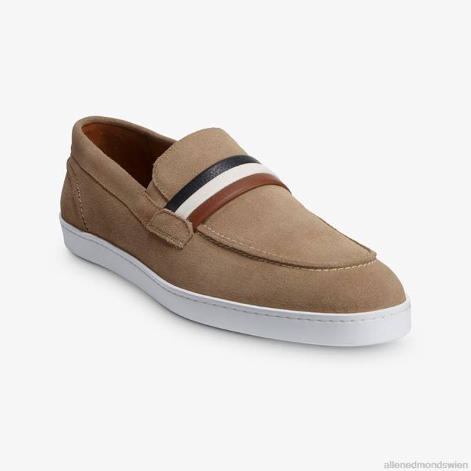Allen Edmonds Schuhe D66B268 | Allen Edmonds Randolph Slip-on-Wildleder-Sneaker charakteristisches Knochenwildleder Männer