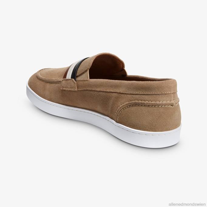 Allen Edmonds Schuhe D66B268 | Allen Edmonds Randolph Slip-on-Wildleder-Sneaker charakteristisches Knochenwildleder Männer