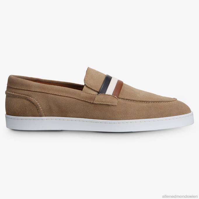 Allen Edmonds Schuhe D66B268 | Allen Edmonds Randolph Slip-on-Wildleder-Sneaker charakteristisches Knochenwildleder Männer