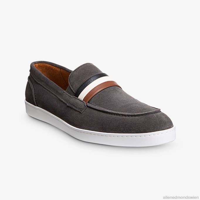 Allen Edmonds Schuhe D66B269 | Allen Edmonds Randolph Slip-on-Wildleder-Sneaker charakteristisches graues Wildleder Männer
