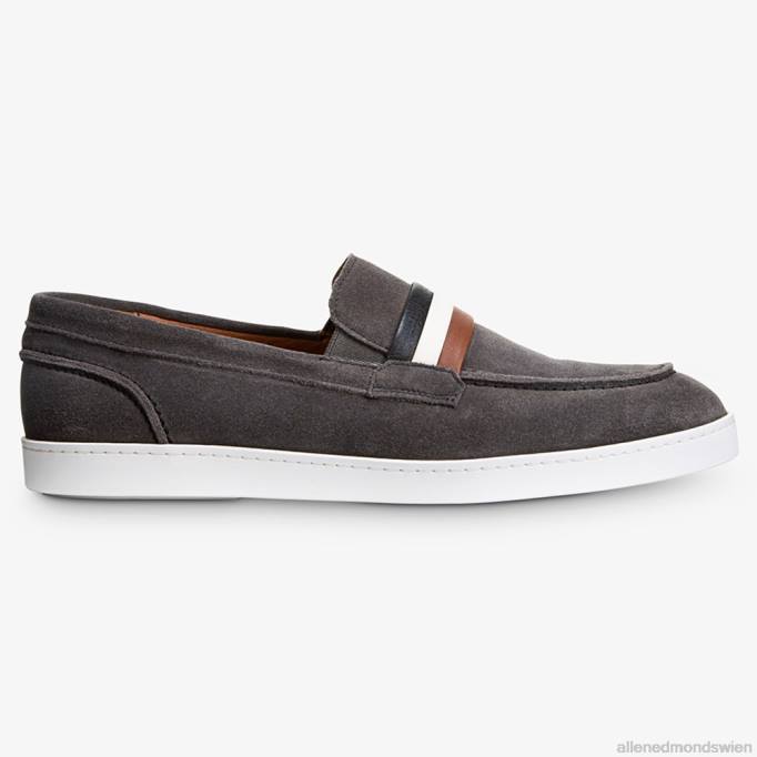 Allen Edmonds Schuhe D66B269 | Allen Edmonds Randolph Slip-on-Wildleder-Sneaker charakteristisches graues Wildleder Männer