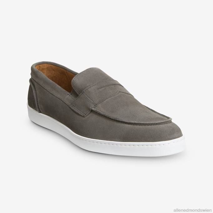 Allen Edmonds Schuhe D66B270 | Allen Edmonds Randolph Slip-on-Wildleder-Sneaker graues Wildleder Männer