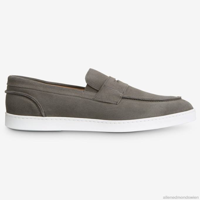 Allen Edmonds Schuhe D66B270 | Allen Edmonds Randolph Slip-on-Wildleder-Sneaker graues Wildleder Männer