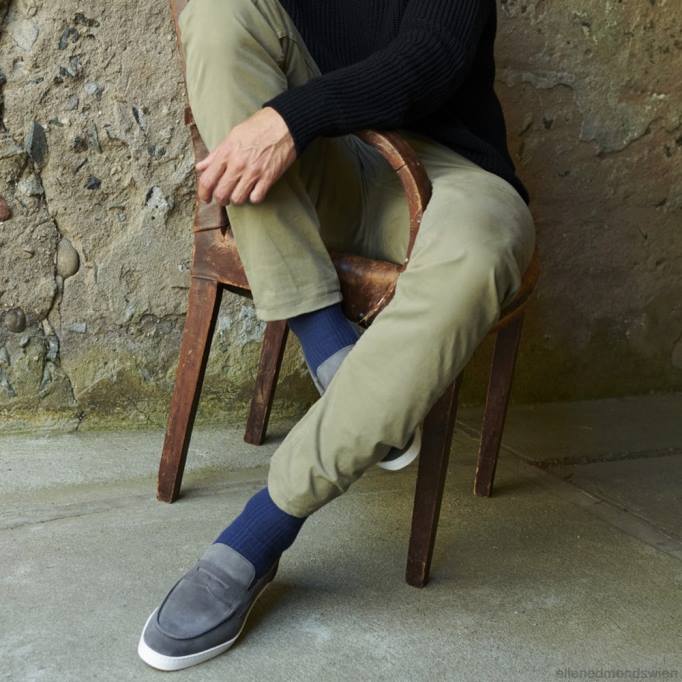 Allen Edmonds Schuhe D66B270 | Allen Edmonds Randolph Slip-on-Wildleder-Sneaker graues Wildleder Männer