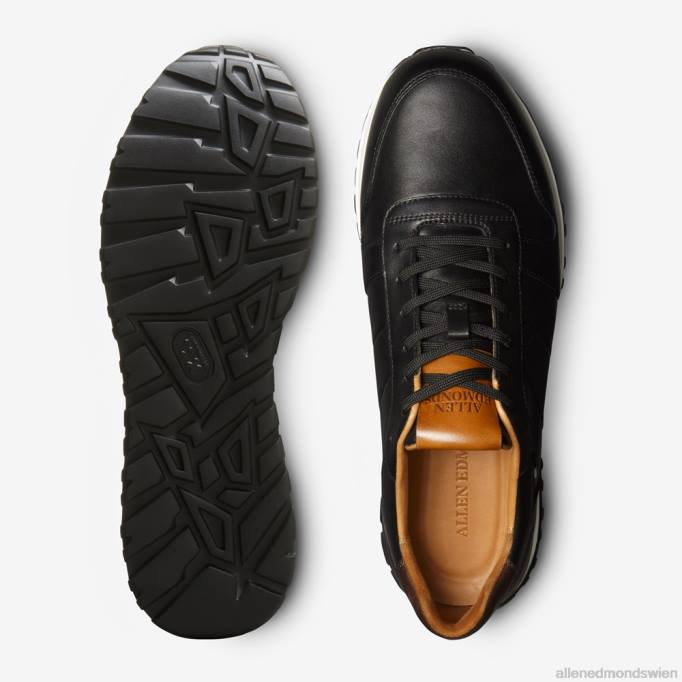 Allen Edmonds Schuhe D66B334 | Allen Edmonds Lawson-Schnürsneaker schwarzes Leder Männer
