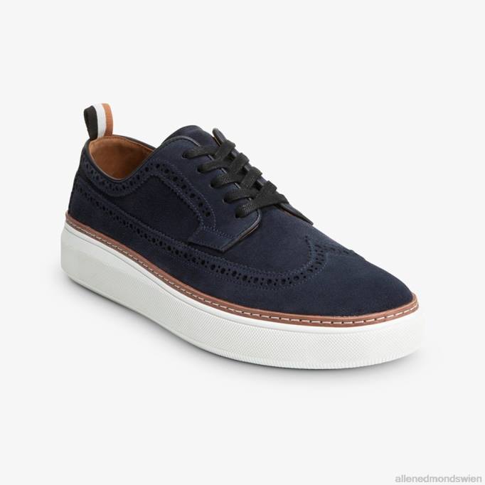 Allen Edmonds Schuhe D66B453 | Allen Edmonds Tremont-Wingtip-Derby-Sneaker aus Wildleder Marine Männer