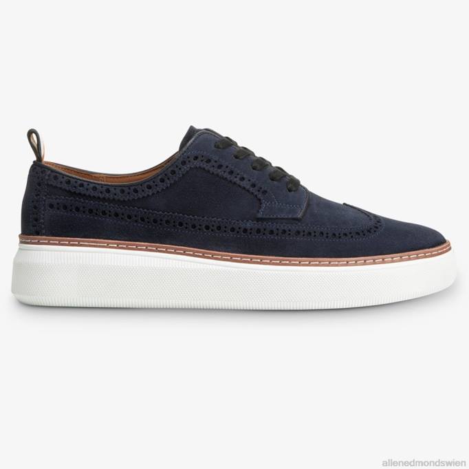Allen Edmonds Schuhe D66B453 | Allen Edmonds Tremont-Wingtip-Derby-Sneaker aus Wildleder Marine Männer