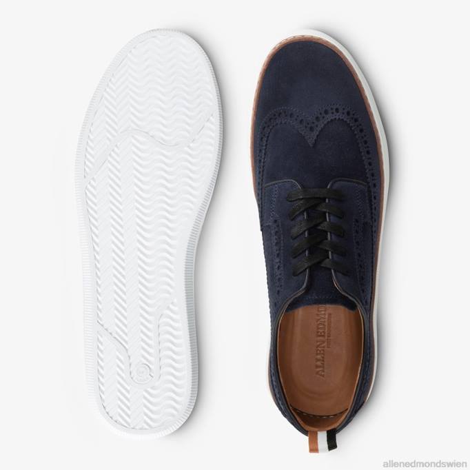 Allen Edmonds Schuhe D66B453 | Allen Edmonds Tremont-Wingtip-Derby-Sneaker aus Wildleder Marine Männer