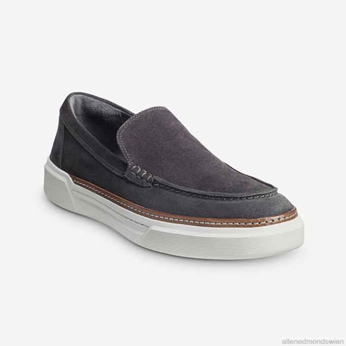 Allen Edmonds Schuhe D66B458 | Allen Edmonds Burke Venetian Slip-On-Sneaker graues Wildleder Männer