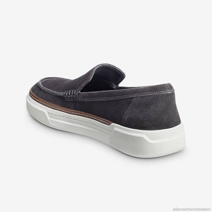 Allen Edmonds Schuhe D66B458 | Allen Edmonds Burke Venetian Slip-On-Sneaker graues Wildleder Männer