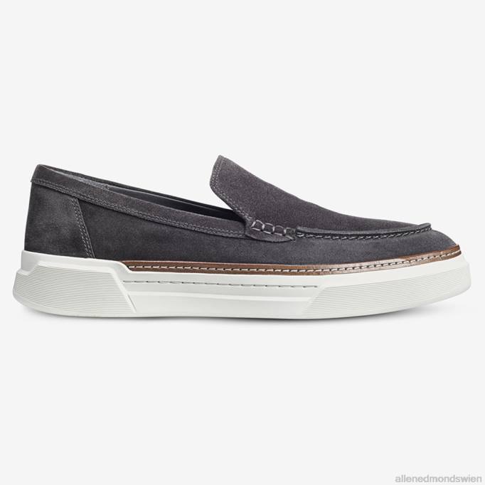 Allen Edmonds Schuhe D66B458 | Allen Edmonds Burke Venetian Slip-On-Sneaker graues Wildleder Männer
