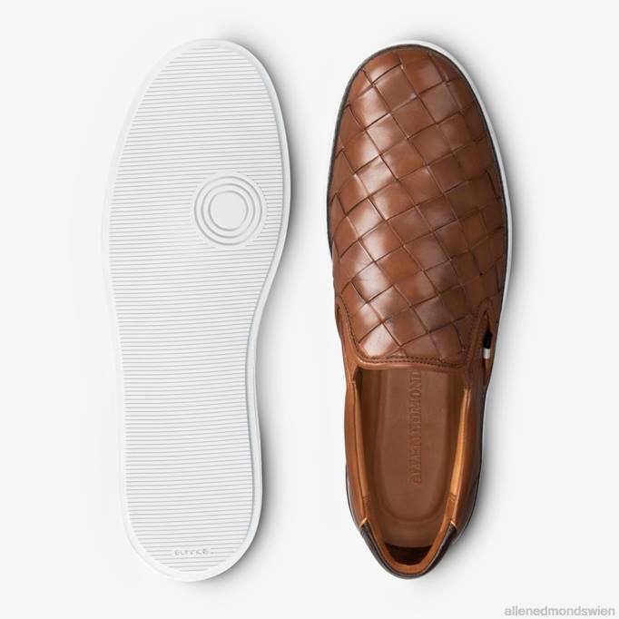 Allen Edmonds Schuhe D66B46 | Allen Edmonds Alpha-gewebter Slip-on-Sneaker bräunen Männer