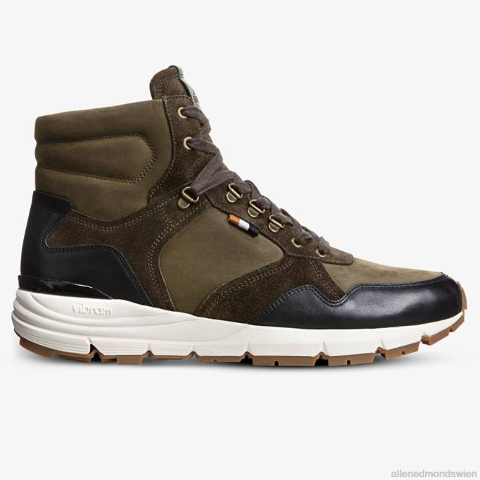 Allen Edmonds Schuhe D66B72 | Allen Edmonds Canyon wetterfester High-Top-Wander-Sneaker schwarz/loden Männer