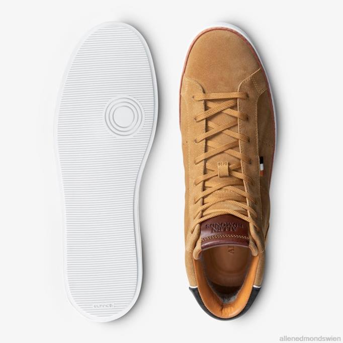 Allen Edmonds Schuhe D66B97 | Allen Edmonds Alpha High-Top-Sneaker braunes Wildleder Männer