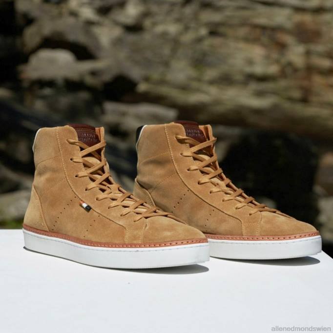 Allen Edmonds Schuhe D66B97 | Allen Edmonds Alpha High-Top-Sneaker braunes Wildleder Männer