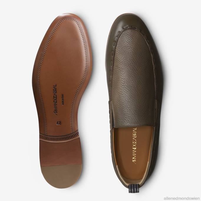 Allen Edmonds Schuhe D66B124 | Allen Edmonds Lässiger Bula-Loafer von Armando Cabral Olive Männer