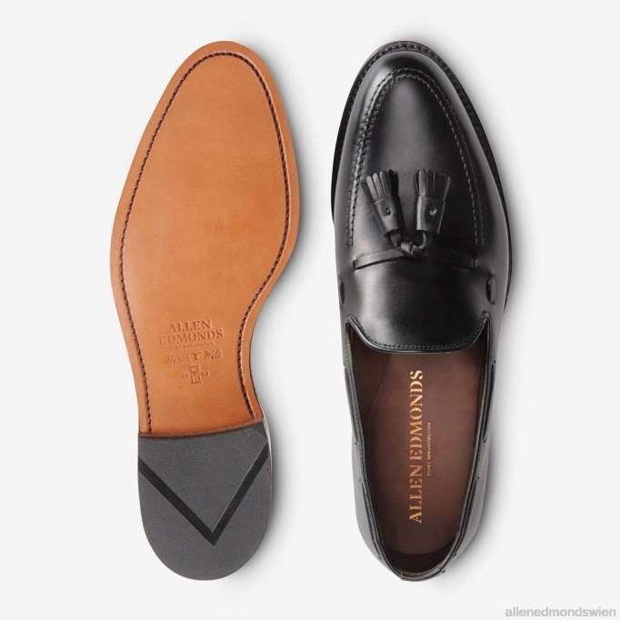 Allen Edmonds Schuhe D66B331 | Allen Edmonds Grayson-Quasten-Loafer Schwarz Männer