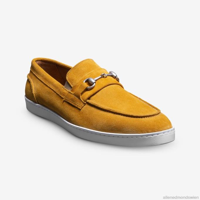Allen Edmonds Schuhe D66B203 | Allen Edmonds Randolph Bit Slip-On-Sneaker gelbes Wildleder Männer