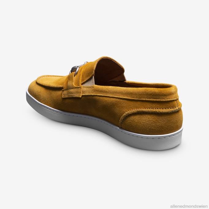 Allen Edmonds Schuhe D66B203 | Allen Edmonds Randolph Bit Slip-On-Sneaker gelbes Wildleder Männer