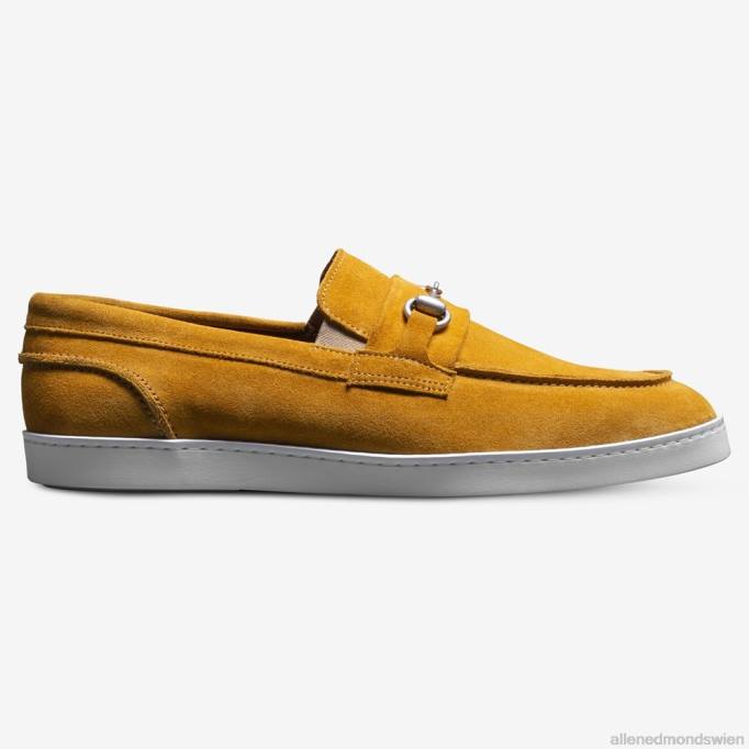 Allen Edmonds Schuhe D66B203 | Allen Edmonds Randolph Bit Slip-On-Sneaker gelbes Wildleder Männer