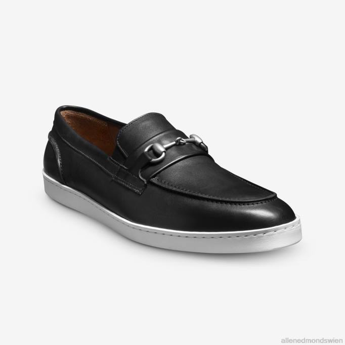 Allen Edmonds Schuhe D66B205 | Allen Edmonds Randolph Bit Slip-On-Sneaker schwarzes Leder Männer