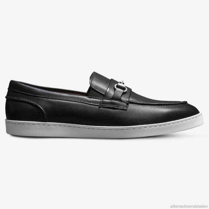 Allen Edmonds Schuhe D66B205 | Allen Edmonds Randolph Bit Slip-On-Sneaker schwarzes Leder Männer