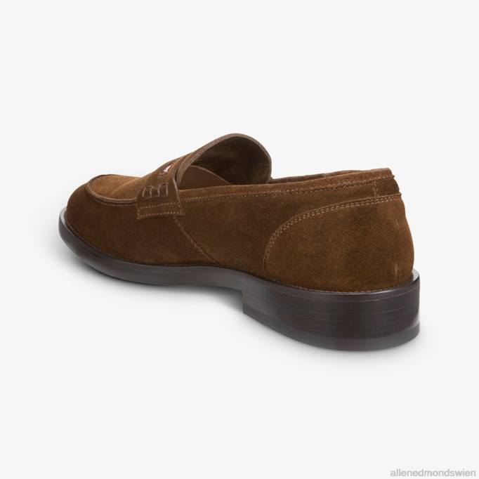 Allen Edmonds Schuhe D66B125 | Allen Edmonds Bolama-Pennyloafer aus Wildleder von Armando Cabral braun Männer